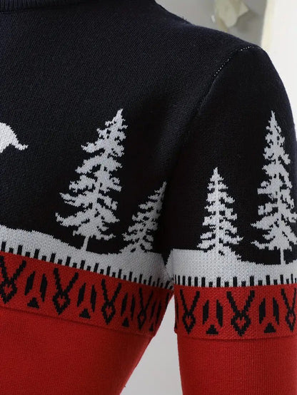 Men’s Christmas Reindeer & Pine Tree Sweater 5