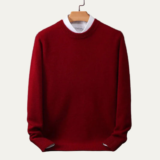 Men’s Classic Crew Neck Sweater – Refined Long Sleeve Knit 0