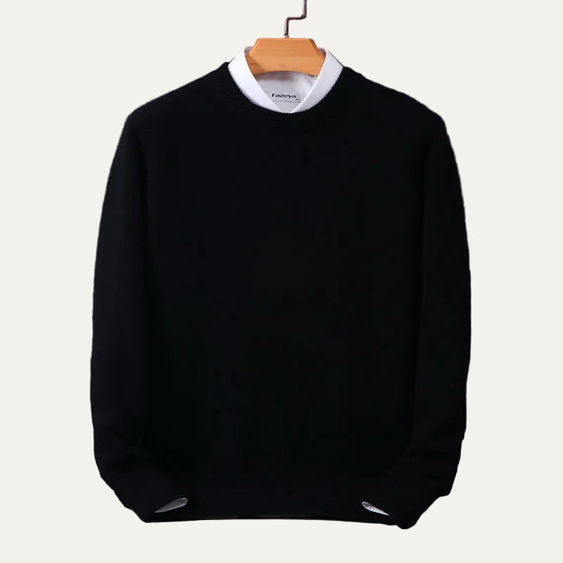 Men’s Classic Crew Neck Sweater – Refined Long Sleeve Knit 2