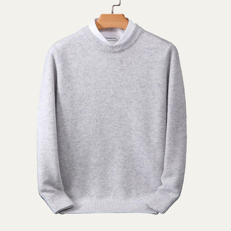 Men’s Classic Crew Neck Sweater – Refined Long Sleeve Knit 4