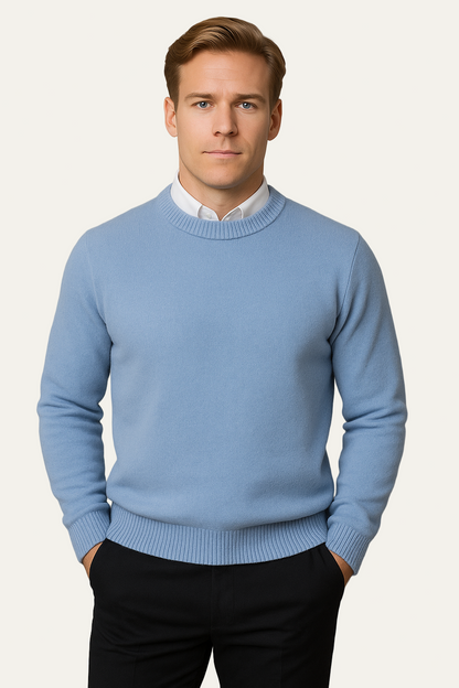 Men’s Classic Crew Neck Sweater – Refined Long Sleeve Knit 7