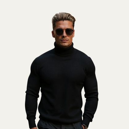 Men’s Classic Turtleneck Sweater – Timeless Smart Casual Knit 1