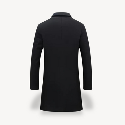 VogeLuxe | Men’s Classic Single-Breasted Topcoat