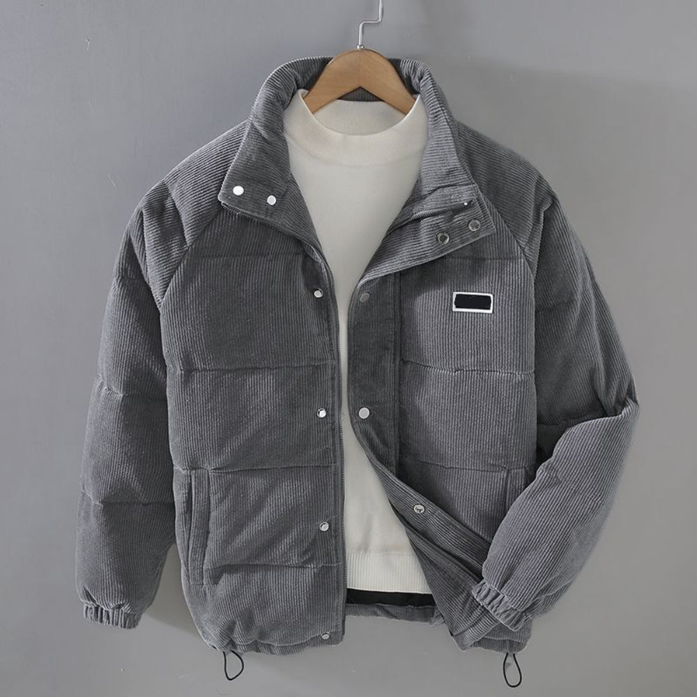 Men's Quilted Puffer Coat Warm Insulated Winter Jacket - VogeLuxe