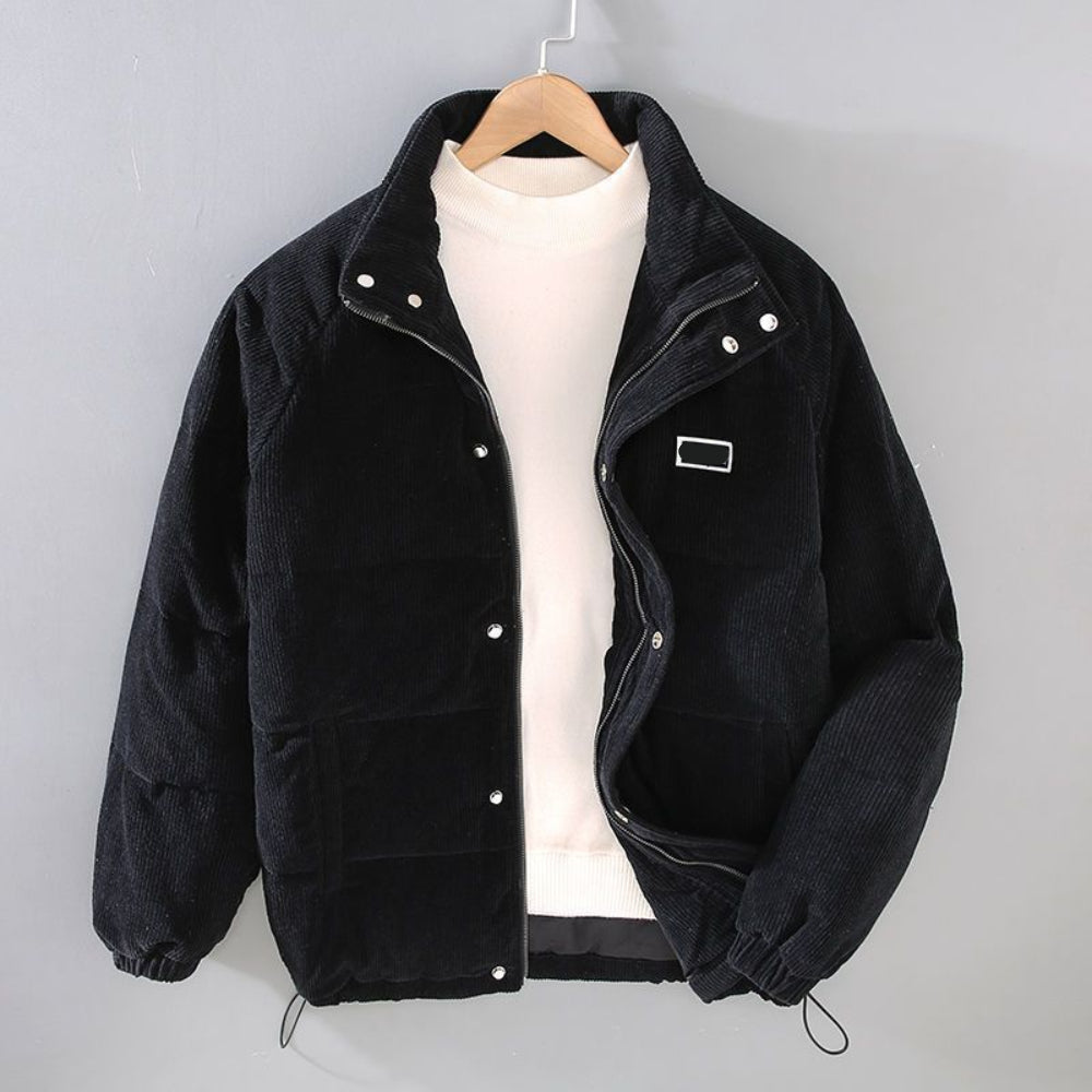 Men's Quilted Puffer Coat Warm Insulated Winter Jacket