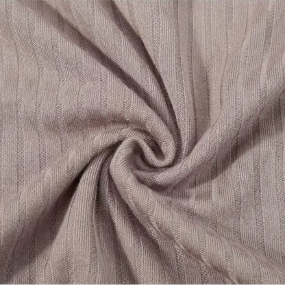 Men's Cotton Long Sleeve Polo Shirt Slim Fit V-Neck Ribbed Top