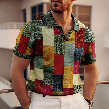 Casual Colorful Polo T Shirt for Men