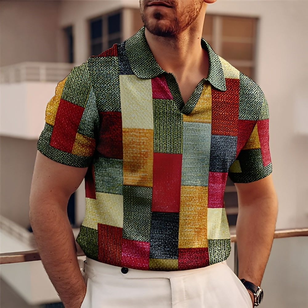 Classic Casual Colorful Polo Shirt for Men