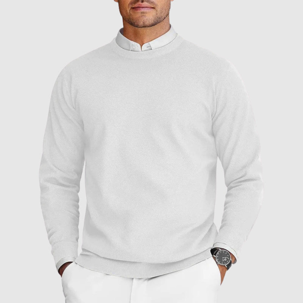 Classic Fit Crew Neck Daily Sweater