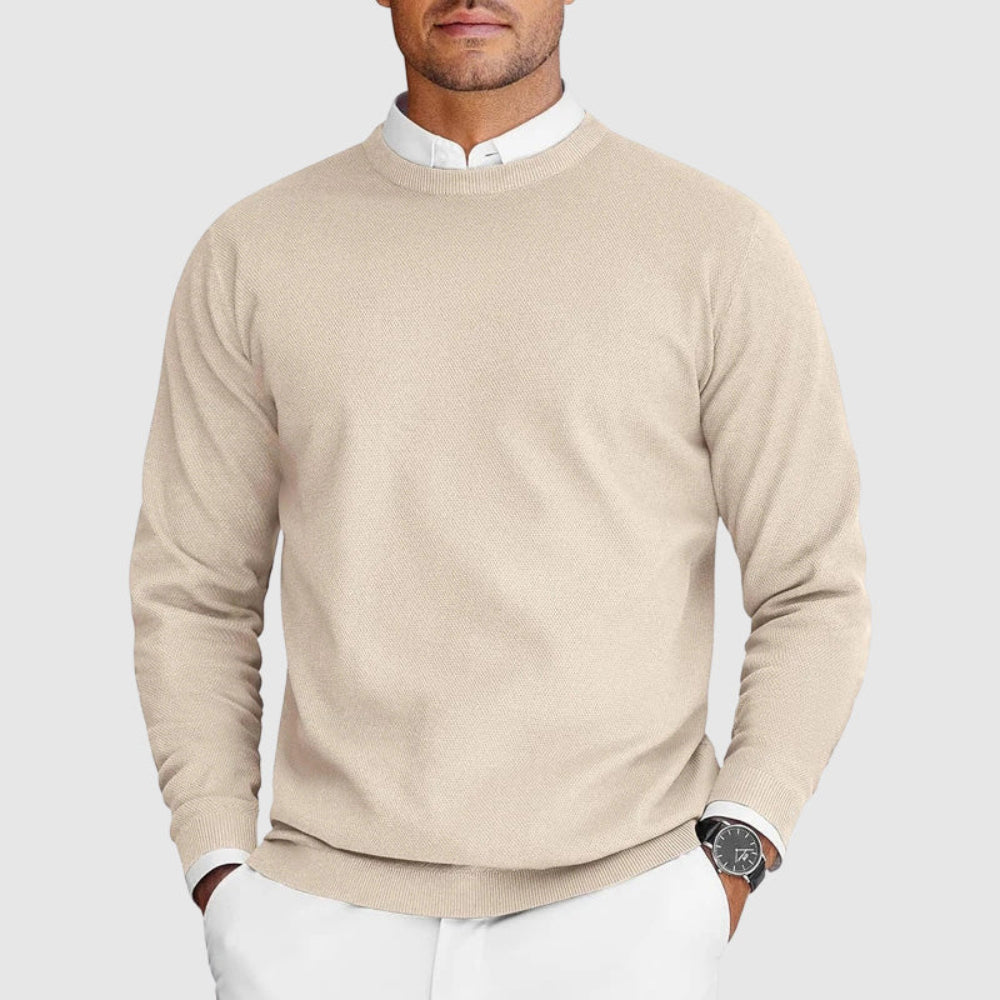 Classic Fit Crew Neck Daily Sweater
