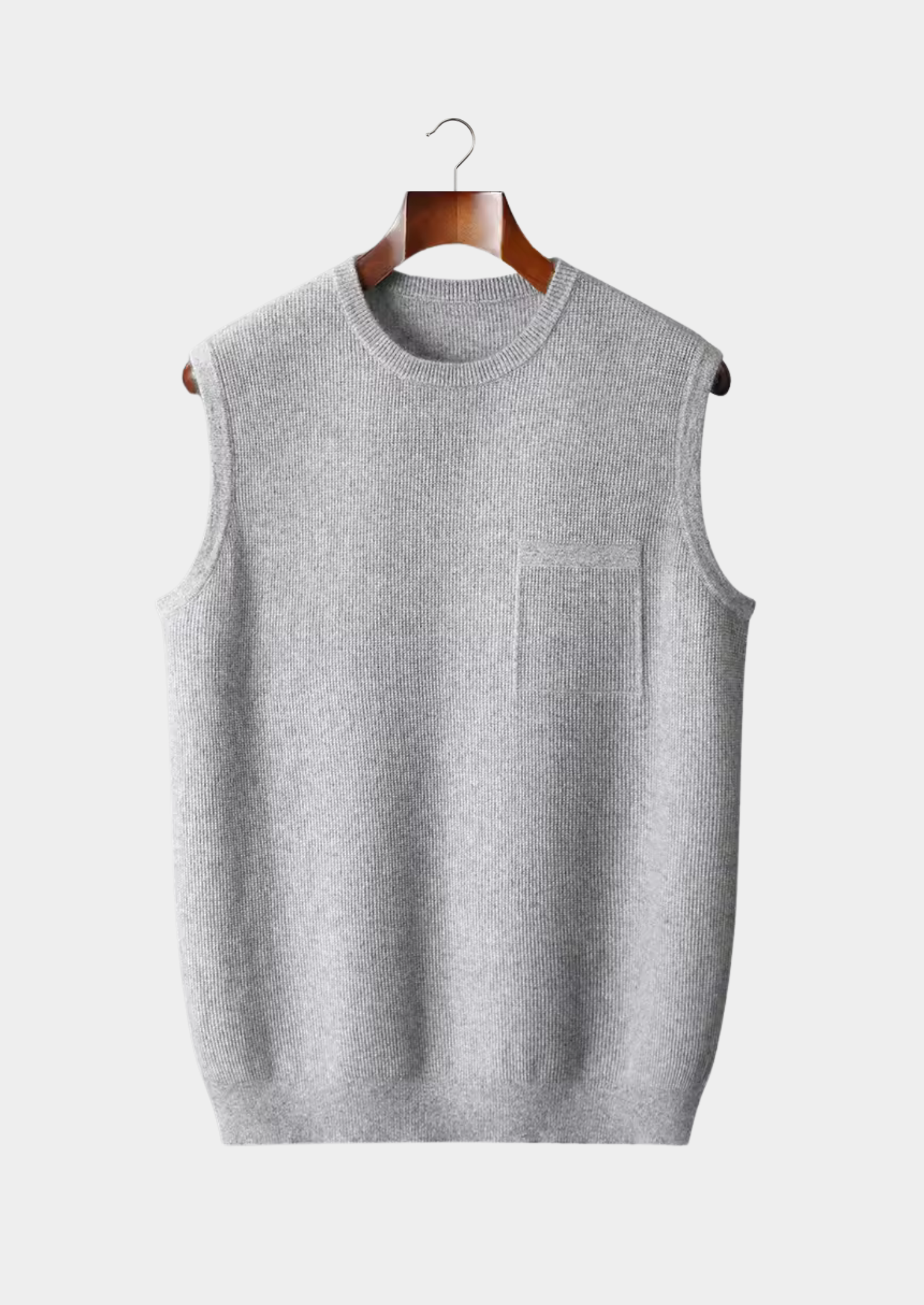 Men’s Crew Neck Vest – Minimalist Sleeveless Layer 0