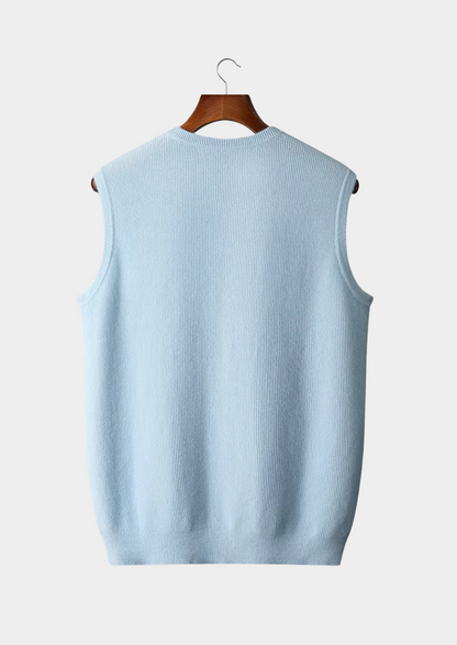 Men’s Crew Neck Vest – Minimalist Sleeveless Layer 7