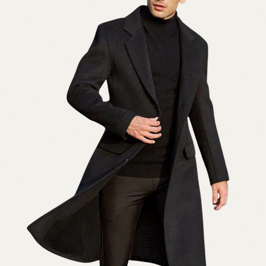 Men’s Extra Long Overcoat – Tailored Winter Jacket 0