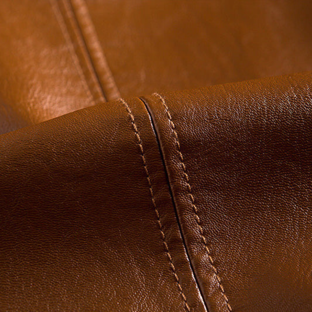 VogeLuxe | Men’s Classic Leather Blazer