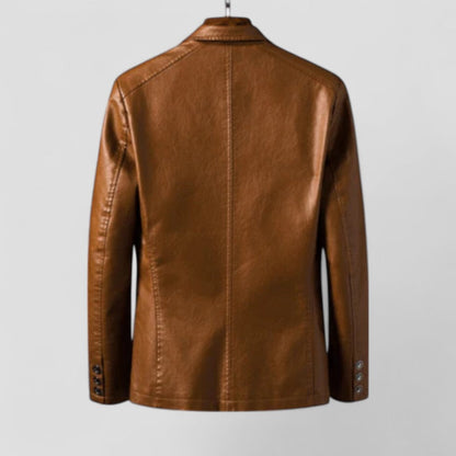 VogeLuxe | Men’s Modern Leather Blazer