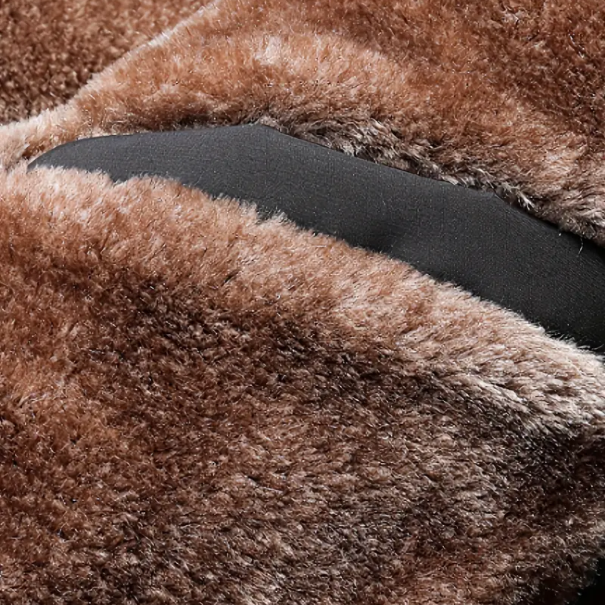 Men’s Fleece-Lined Jacket – Warm Stand Collar Zip-Up Coat for Winter & Casual Wear 3