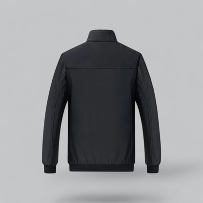 VogeLuxe | Men’s Fur-Lined Stand Collar Bomber Jacket