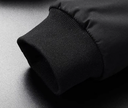 VogeLuxe | Men’s Fur-Lined Stand Collar Bomber Jacket