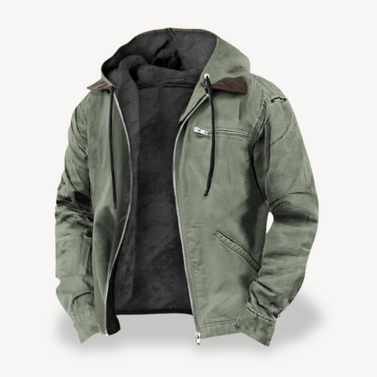 VogeLuxe | Men’s Distressed Canvas Workwear Jacket