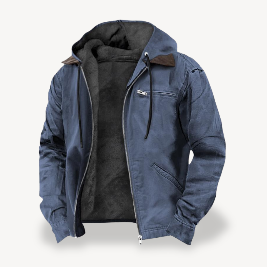 VogeLuxe | Men’s Distressed Canvas Workwear Jacket