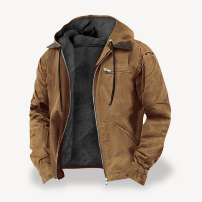 VogeLuxe | Men’s Distressed Canvas Workwear Jacket