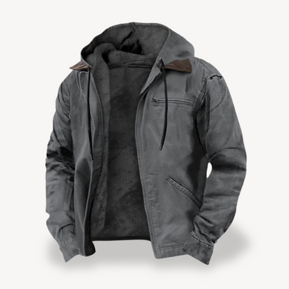 VogeLuxe | Men’s Distressed Canvas Workwear Jacket