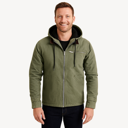 VogeLuxe | Men’s Distressed Canvas Workwear Jacket