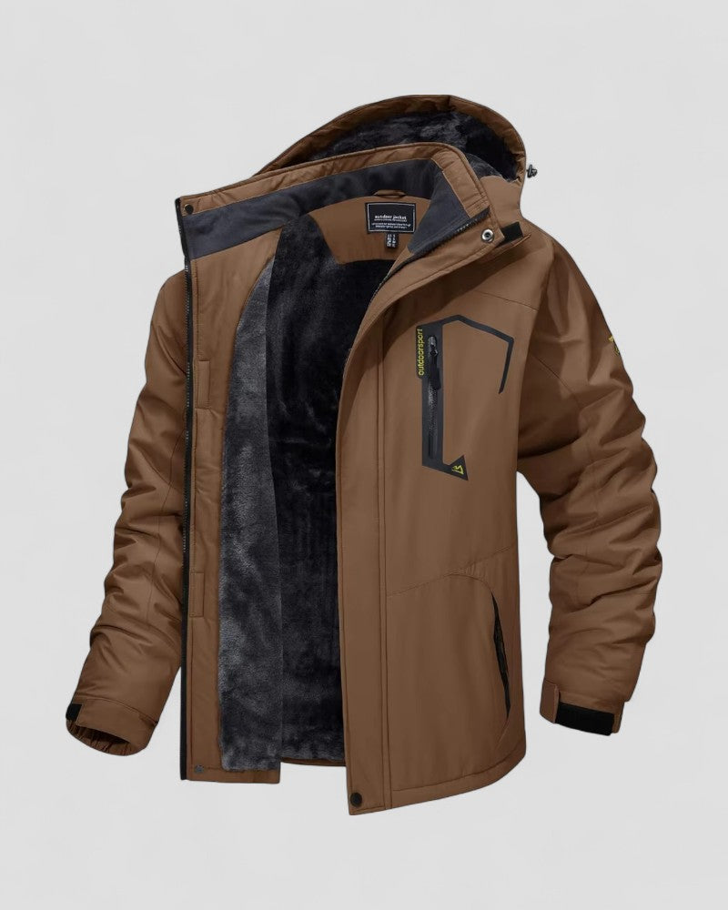 VogeLuxe | Men’s Waterproof Fur-Lined Outdoor Jacket