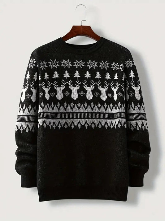 Men’s Geometric Christmas Sweater 0