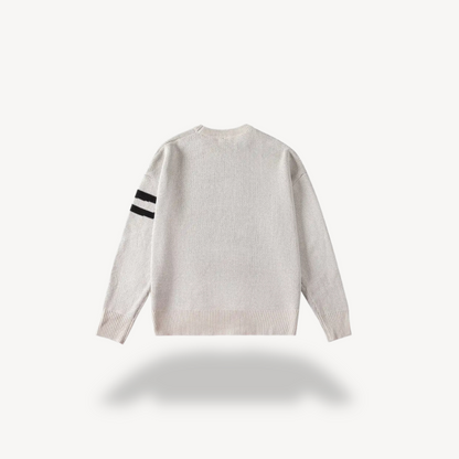 VogeLuxe | Men’s Oversized Graffiti Knit Sweater