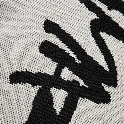 VogeLuxe | Men’s Oversized Graffiti Knit Sweater