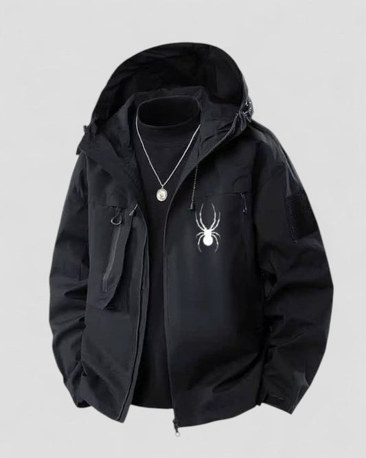 Men's Hooded Windbreaker Jacket for Spring and Autumn