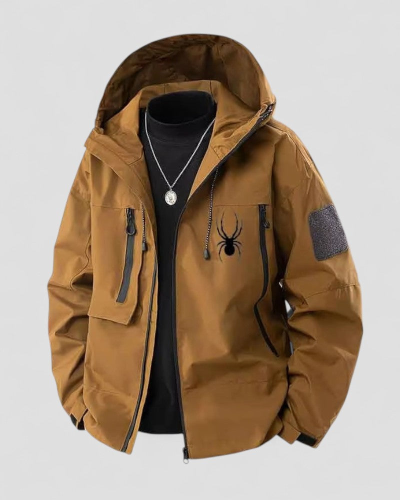 Men's Hooded Windbreaker Jacket for Spring and Autumn