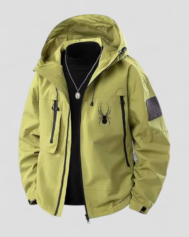 Men's Hooded Windbreaker Jacket for Spring and Autumn