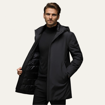 Men’s Hooded Winter Jacket – Modern Tailored Warm Coat 2