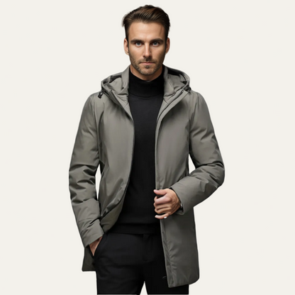 Men’s Hooded Winter Jacket – Modern Tailored Warm Coat 4