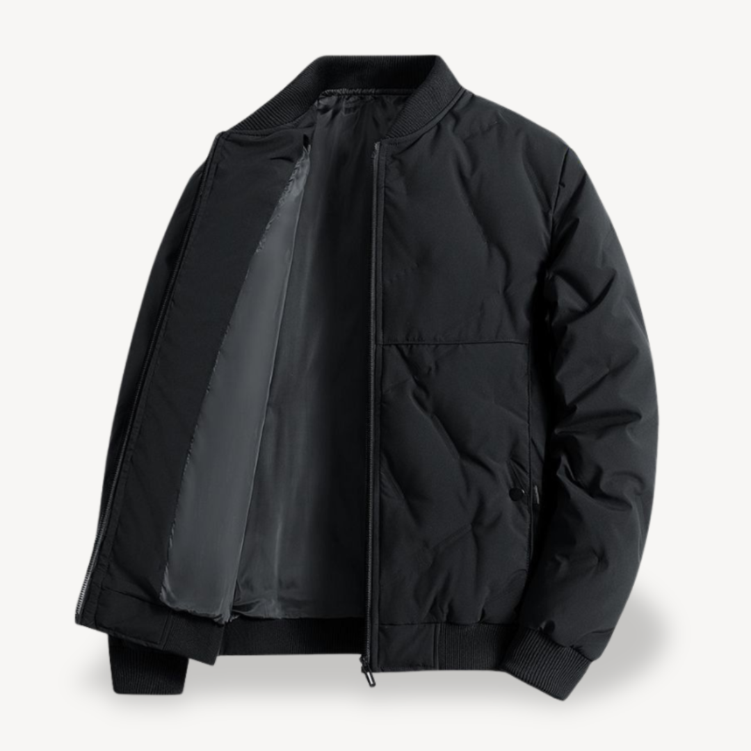 VogeLuxe | Men’s Dual Quilted Bomber Jacket