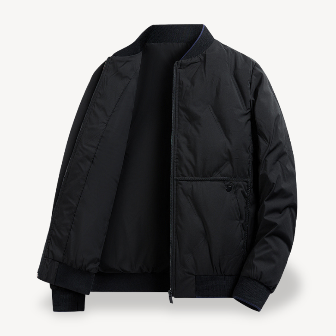 VogeLuxe | Men’s Dual Quilted Bomber Jacket