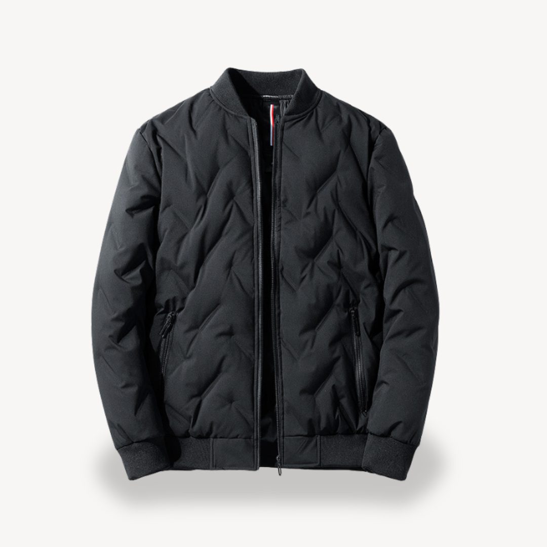 VogeLuxe | Men’s Dual Quilted Bomber Jacket