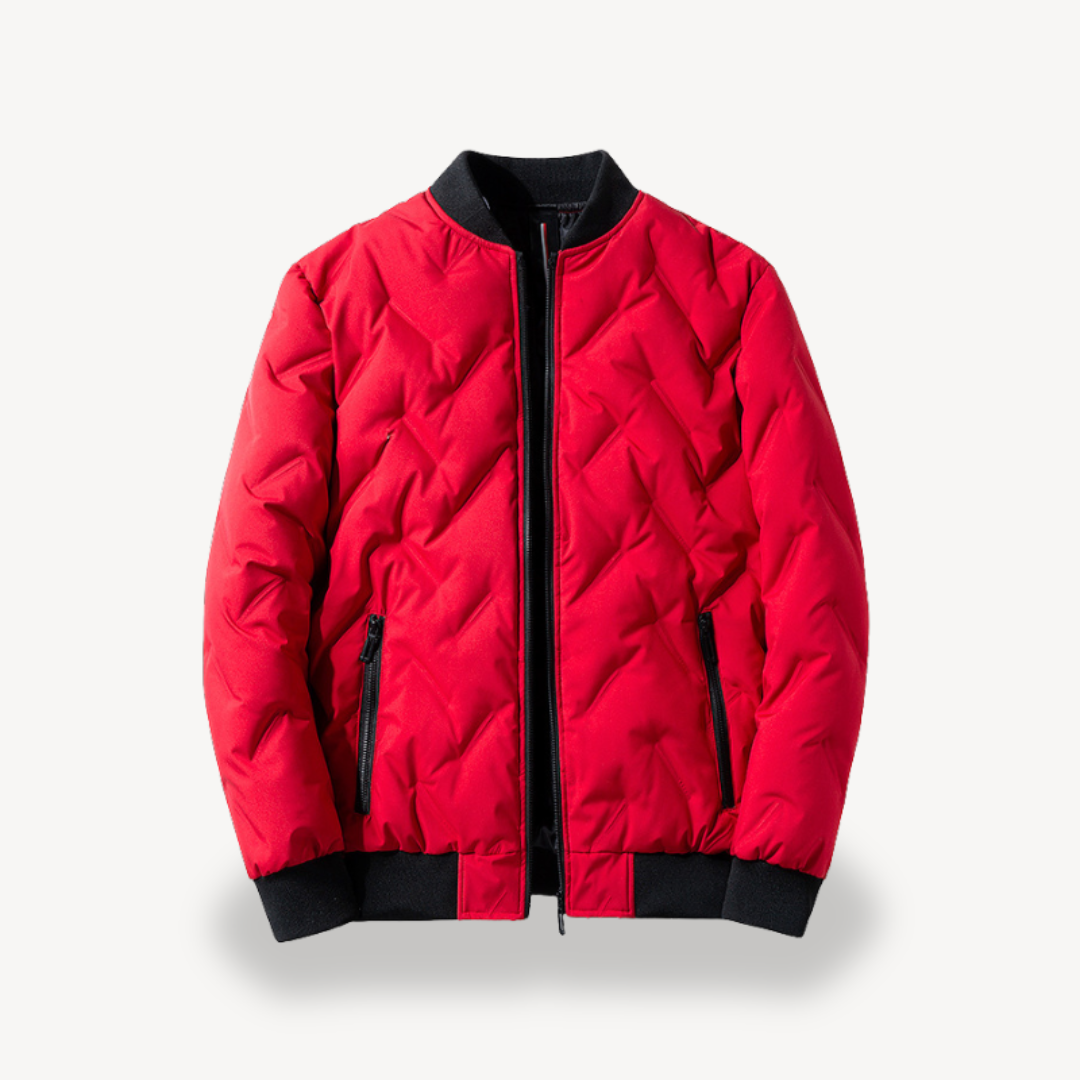 VogeLuxe | Men’s Dual Quilted Bomber Jacket