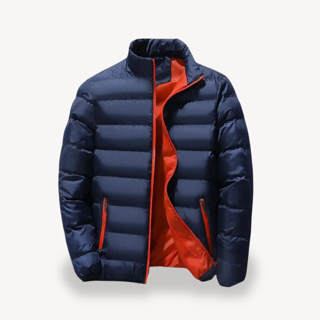VogeLuxe | Men’s Lightweight High-Collar Puffer Jacket