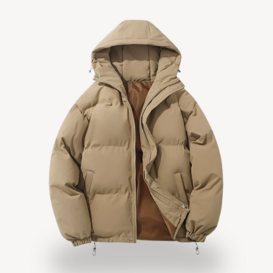 VogeLuxe | Unisex Hooded Boxy Puffer Jacket