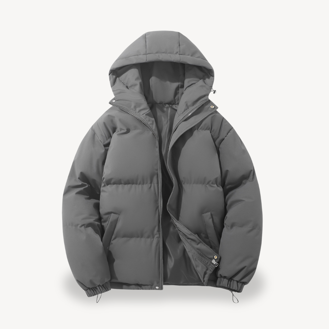 VogeLuxe | Unisex Hooded Boxy Puffer Jacket