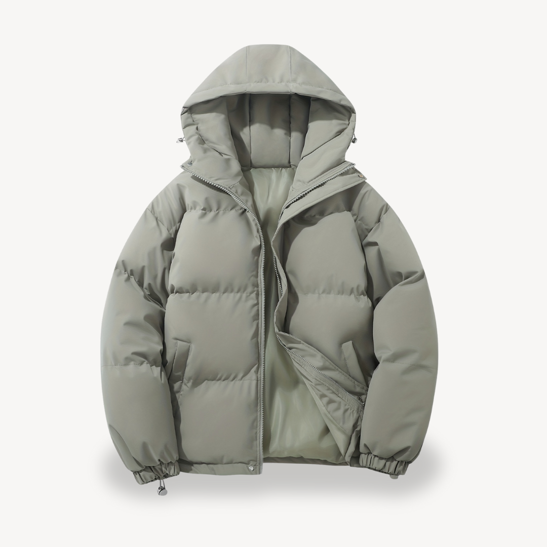 VogeLuxe | Unisex Hooded Boxy Puffer Jacket