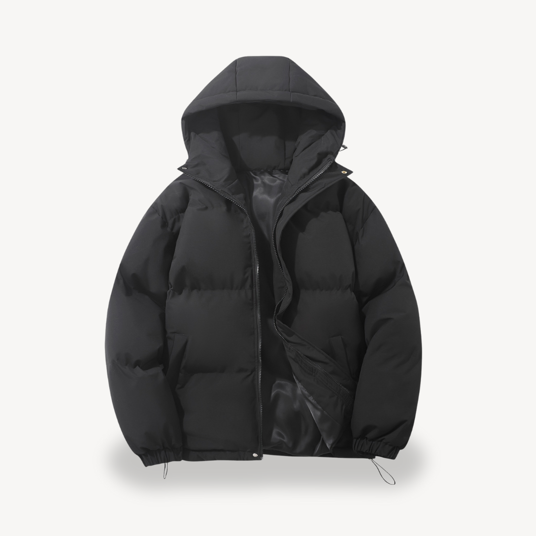 VogeLuxe | Unisex Hooded Boxy Puffer Jacket