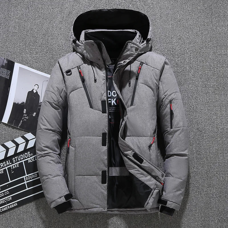 Men's Fleece Hooded Jacket - VogeLuxe