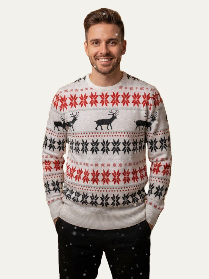 Men’s Knitted Cable Christmas Sweater 0