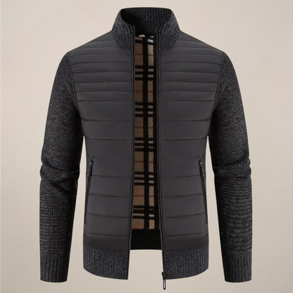 Men’s Knitted Hybrid Fleece Jacket – Warmth, Comfort and Modern Style 0