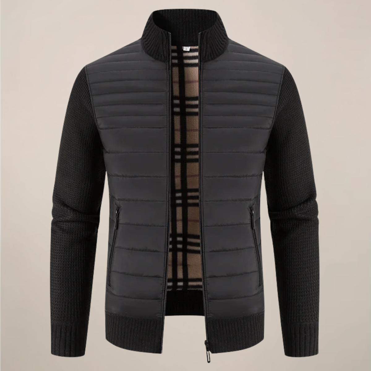 Men’s Knitted Hybrid Fleece Jacket – Warmth, Comfort and Modern Style 3