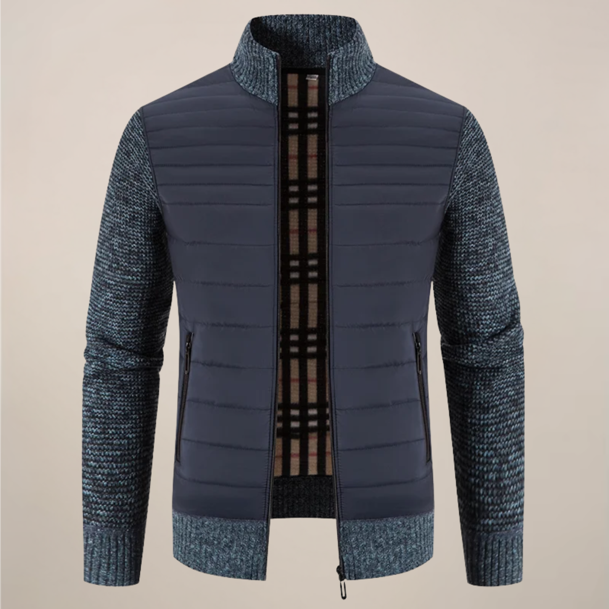 Men’s Knitted Hybrid Fleece Jacket – Warmth, Comfort and Modern Style 4